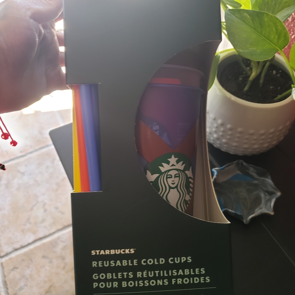Starbucks color changing pride set